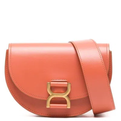 CHLOÉ CHLOE MARCIE MINI FLAP LEATHER CROSSBODY