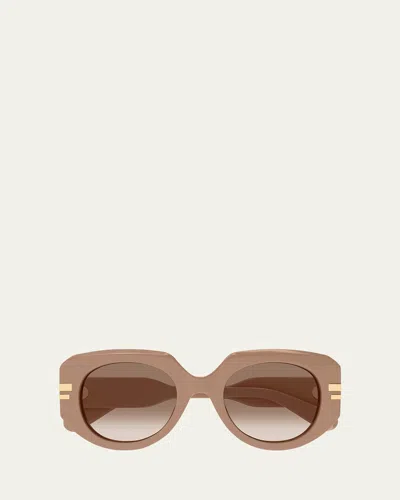 CHLOÉ MARCIE OVERSIZED ACETATE SQUARE SUNGLASSES