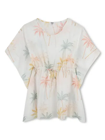 CHLOÉ PALM GROVE-PRINT DRESS