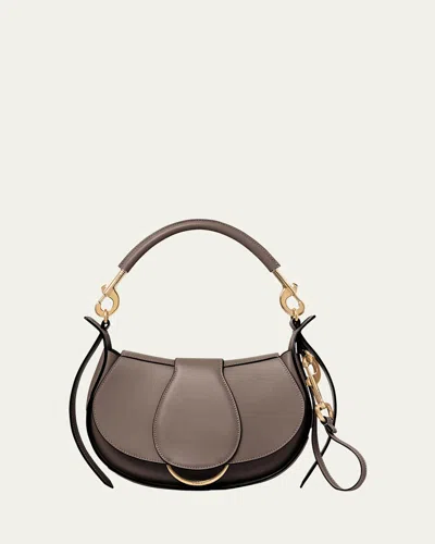 CHLOÉ RIDE FLAP SHOULDER BAG IN SMOOTH CALFSKIN