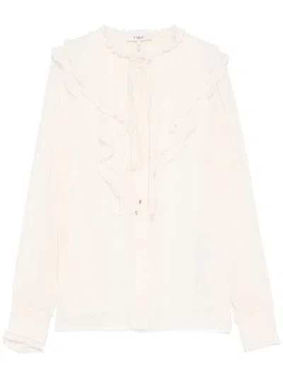 CHLOÉ RUFFLED SILK BLOUSE