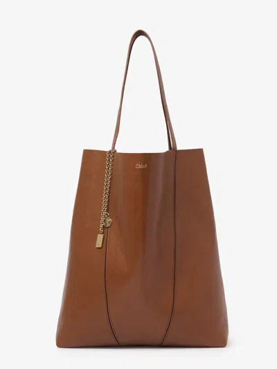 CHLOÉ CHLOÉ SPIN LEATHER SHOULDER BAG