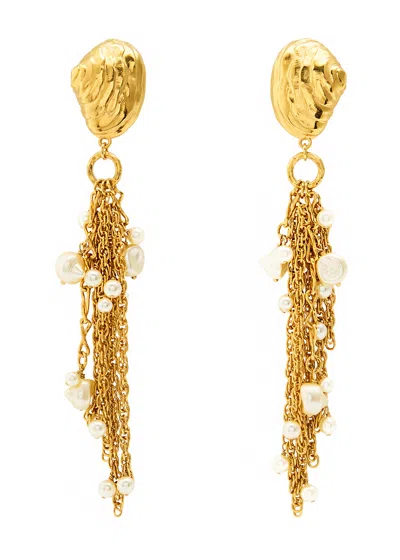 CHLOÉ CHLOE THE CHLOÉ SHELLS EMBELLISHED DROP EARRINGS