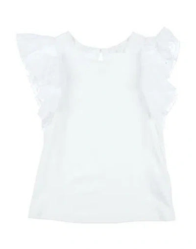 CHLOÉ CHLOÉ TODDLER GIRL T-SHIRT WHITE SIZE 3 COTTON