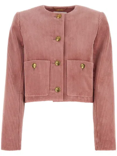 CHLOÉ VELVET CROPPED JACKET