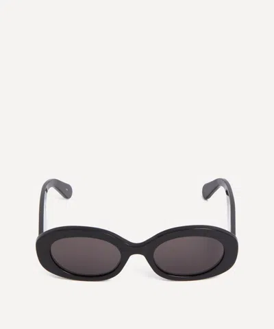 CHLOÉ CHLOE WOMEN'S BLACK CHUNKY OVAL SUNGLASSES