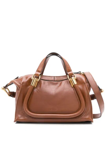 CHLOÉ CHLOÉ WOMEN PARATY 24 LEATHER HANDBAG