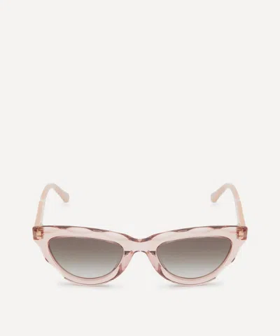 CHLOÉ CHLOE WOMEN'S PINK CAT-EYE SUNGLASSES
