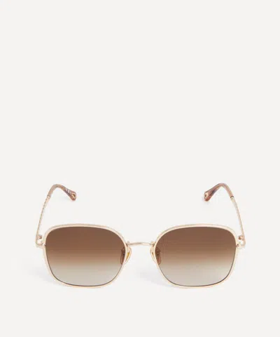 CHLOÉ CHLOE WOMEN'S SQUARE METAL SUNGLASSES