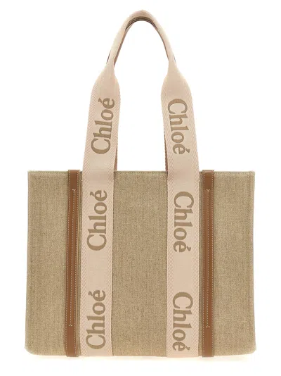 CHLOÉ WOODY MEDIUM SHOPPING BAG