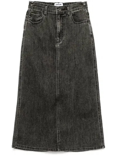 CHOCOOLATE DENIM SKIRT