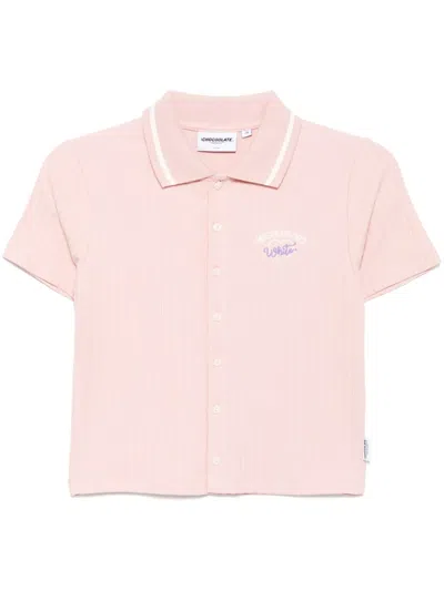CHOCOOLATE LOGO-EMBROIDERED SHIRT