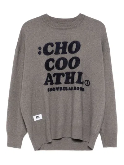 CHOCOOLATE LOGO-EMBROIDERED SWEATSHIRT