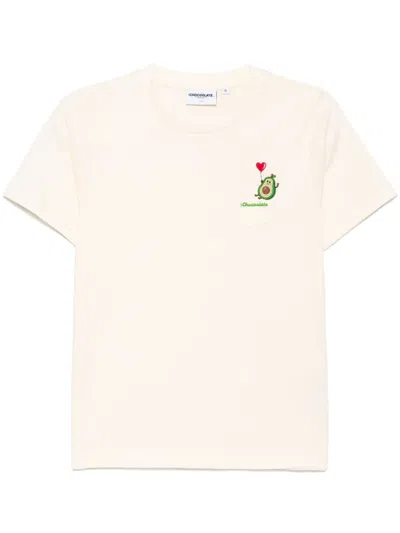 CHOCOOLATE LOGO-EMBROIDERED T-SHIRT
