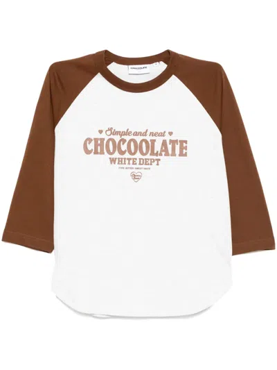 CHOCOOLATE LOGO-PRINT T-SHIRT