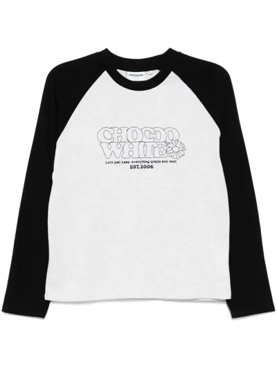 CHOCOOLATE RAGLAN LONG-SLEEVED T-SHIRT