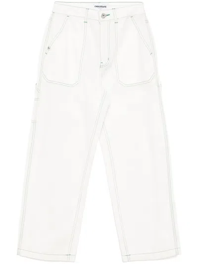 CHOCOOLATE WIDE-LEG WORK JEANS