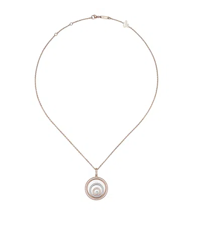 CHOPARD MIXED GOLD AND DIAMOND HAPPY SPIRIT NECKLACE
