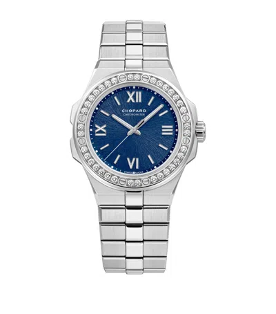 CHOPARD CHOPARD STAINLESS STEEL AND DIAMOND ALPINE EAGLE SMALL WATCH