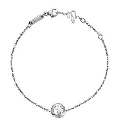 CHOPARD WHITE GOLD AND DIAMOND HAPPY DIAMONDS ICONS BRACELET