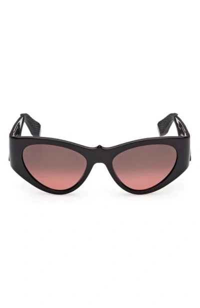 CHRISTIAN LOUBOUTIN CHRISTIAN LOUBOUTIN 54MM LOUBISHARK CAT EYE SUNGLASSES