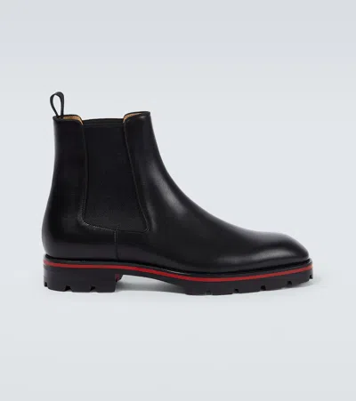 CHRISTIAN LOUBOUTIN ALPINOSOL LEATHER CHELSEA BOOTS