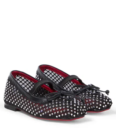 CHRISTIAN LOUBOUTIN BABALLET EMBELLISHED BALLET FLATS