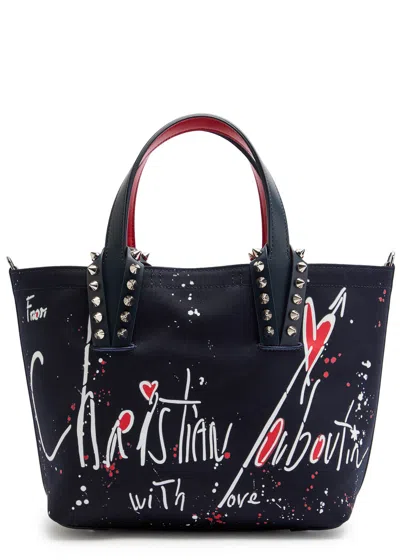 CHRISTIAN LOUBOUTIN CHRISTIAN LOUBOUTIN CABATA MINI CANVAS TOTE