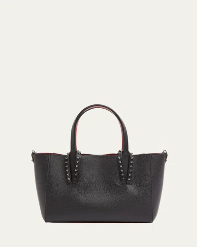 CHRISTIAN LOUBOUTIN CABATA SOFT EAST-WEST MINI SHOULDER BAG IN GRAINED LEATHER
