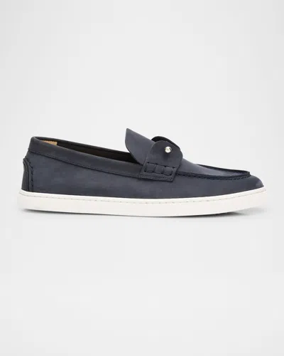 CHRISTIAN LOUBOUTIN CHAMBELIBOAT DONNA NUBUCK BOAT SHOES