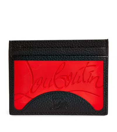 CHRISTIAN LOUBOUTIN KIOS LEATHER CARD HOLDER