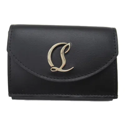 CHRISTIAN LOUBOUTIN LEATHER MIDDLE WALLET (TRI-FOLD)