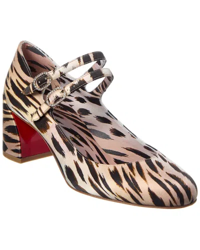 CHRISTIAN LOUBOUTIN CHRISTIAN LOUBOUTIN MISS JANE 55 SILK PUMP