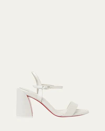 CHRISTIAN LOUBOUTIN MISS JANE RED SOLE SANDALS