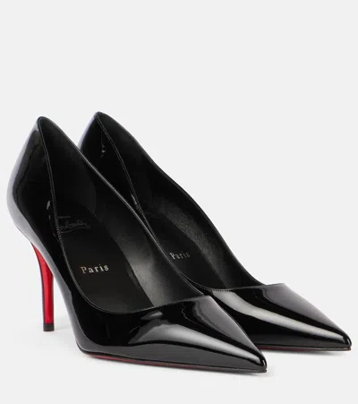 CHRISTIAN LOUBOUTIN MISS Z 80 PATENT LEATHER PUMPS