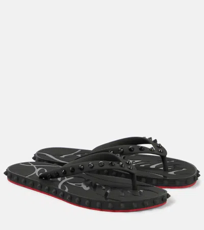 CHRISTIAN LOUBOUTIN SUPER LOUBI FLIP THONG SANDALS