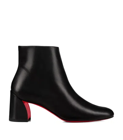 CHRISTIAN LOUBOUTIN TURELA LEATHER ANKLE BOOTS 55