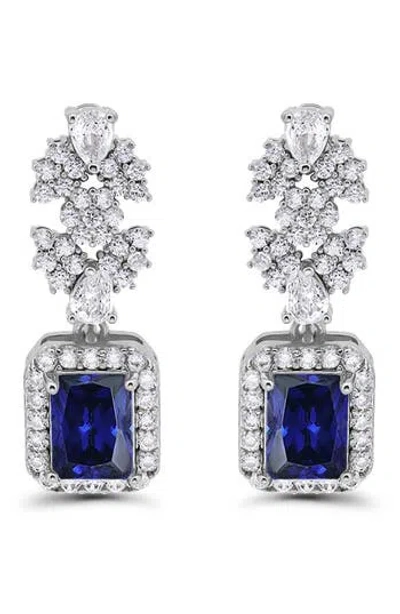 CHRISTIAN SIRIANO CHRISTIAN SIRIANO EMERALD CUT CUBIC ZIRCONIA DROP EARRINGS