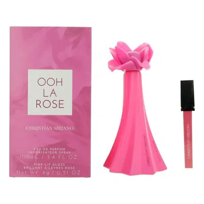 CHRISTIAN SIRIANO CHRISTIAN SIRIANO LADIES OOH LA ROSE GIFT SET FRAGRANCES 850032510264