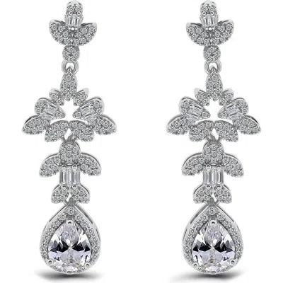 CHRISTIAN SIRIANO CHRISTIAN SIRIANO PEAR CUBIC ZIRCONIA DROP EARRINGS