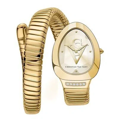 CHRISTIAN VAN SANT CHRISTIAN VAN SANT WOMENS NAGA GOLD DIAL WATCH - CV0874