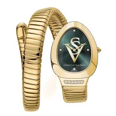 CHRISTIAN VAN SANT CHRISTIAN VAN SANT WOMENS NAGA GREEN DIAL WATCH - CV0875