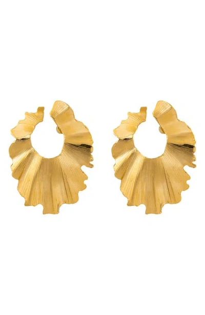 CHRISTINA CARUSO CHRISTINA CARUSO PALM LEAF DROP EARRINGS