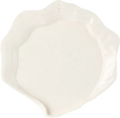CHRISTINA IVERSEN STUDIO OFF-WHITE MUSSEL DINNER PLATE