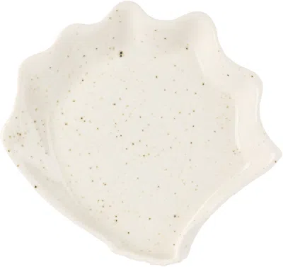 CHRISTINA IVERSEN STUDIO OFF-WHITE MUSSEL SIDE PLATE