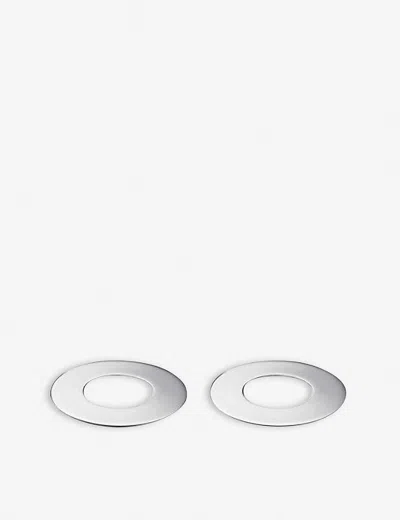 CHRISTOFLE NONE OH! STAINLESS STEEL COASTERS 9.3 CM