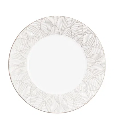 CHRISTOFLE PORCELAIN MALMAISON PLATINUM IMPÉRIALE DINNER PLATE