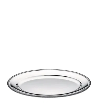 CHRISTOFLE SILVER-PLATED MALMAISON OVAL PLATTER