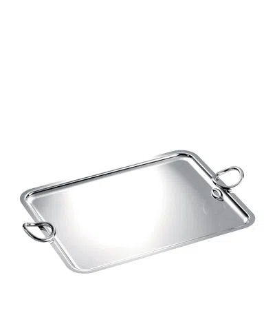 CHRISTOFLE SILVER-PLATED VERTIGO HANDLED TRAY
