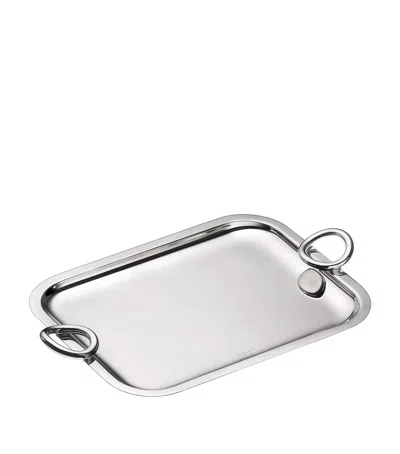 CHRISTOFLE SILVER-PLATED VERTIGO HANDLED TRAY